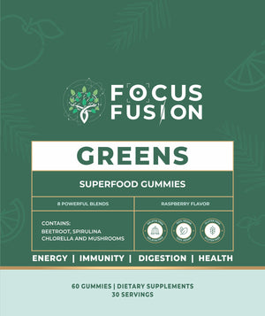 Focus Fusion Organic Super Greens Gummies – Premium Wellness Made Simple