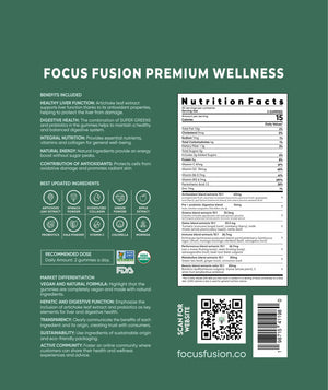 Focus Fusion Organic Super Greens Gummies – Premium Wellness Made Simple