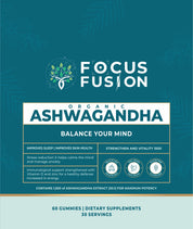 Focus Fusion™ Organic Ashwagandha Gummies With D2 & Zinc Balance Your Mind