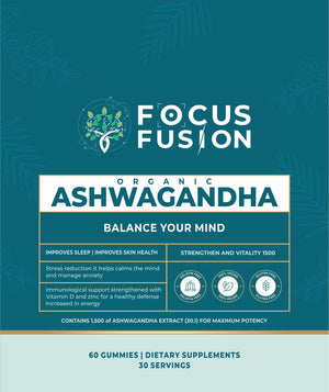 Focus Fusion™ Ashwagandha 30:1 Gummies –  Plant-Based Wellness in a Gummy