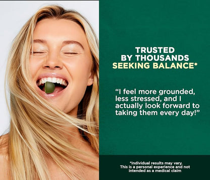 Focus Fusion™ Organic Ashwagandha Gummies with D2 & Zinc to help balance your mind, reduce stress, boost mood, improve focus, and support calm energy with all-organic adaptogenic | Mix Berry Flavor | 60 Ct