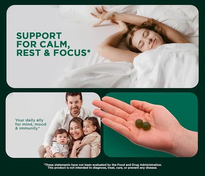 Focus Fusion™ Organic Ashwagandha Gummies with D2 & Zinc to help balance your mind, reduce stress, boost mood, improve focus, and support calm energy with all-organic adaptogenic | Mix Berry Flavor | 60 Ct