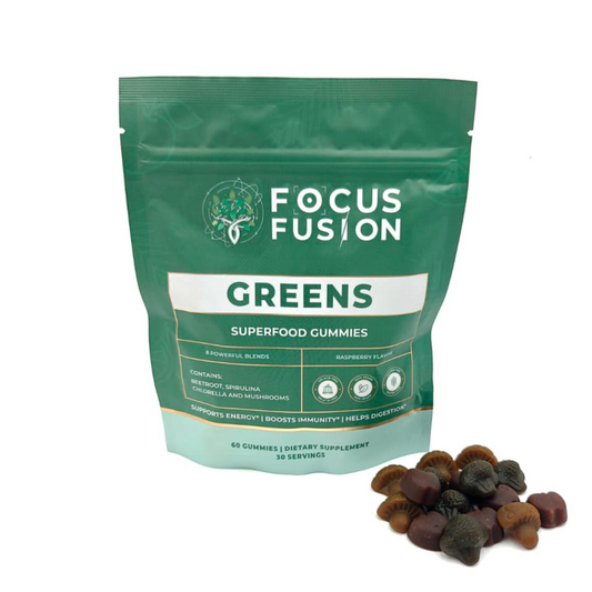 Focus Fusion Organic Super Greens Gummies – Premium Wellness Made Simple