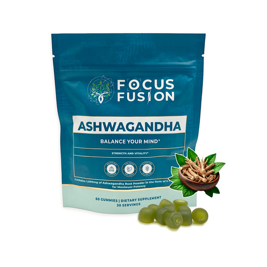 Focus Fusion™ Organic Ashwagandha Gummies With D2 & Zinc Balance Your Mind