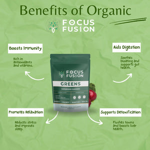 Focus Fusion Organic Super Greens Gummies – Premium Wellness Made Simple