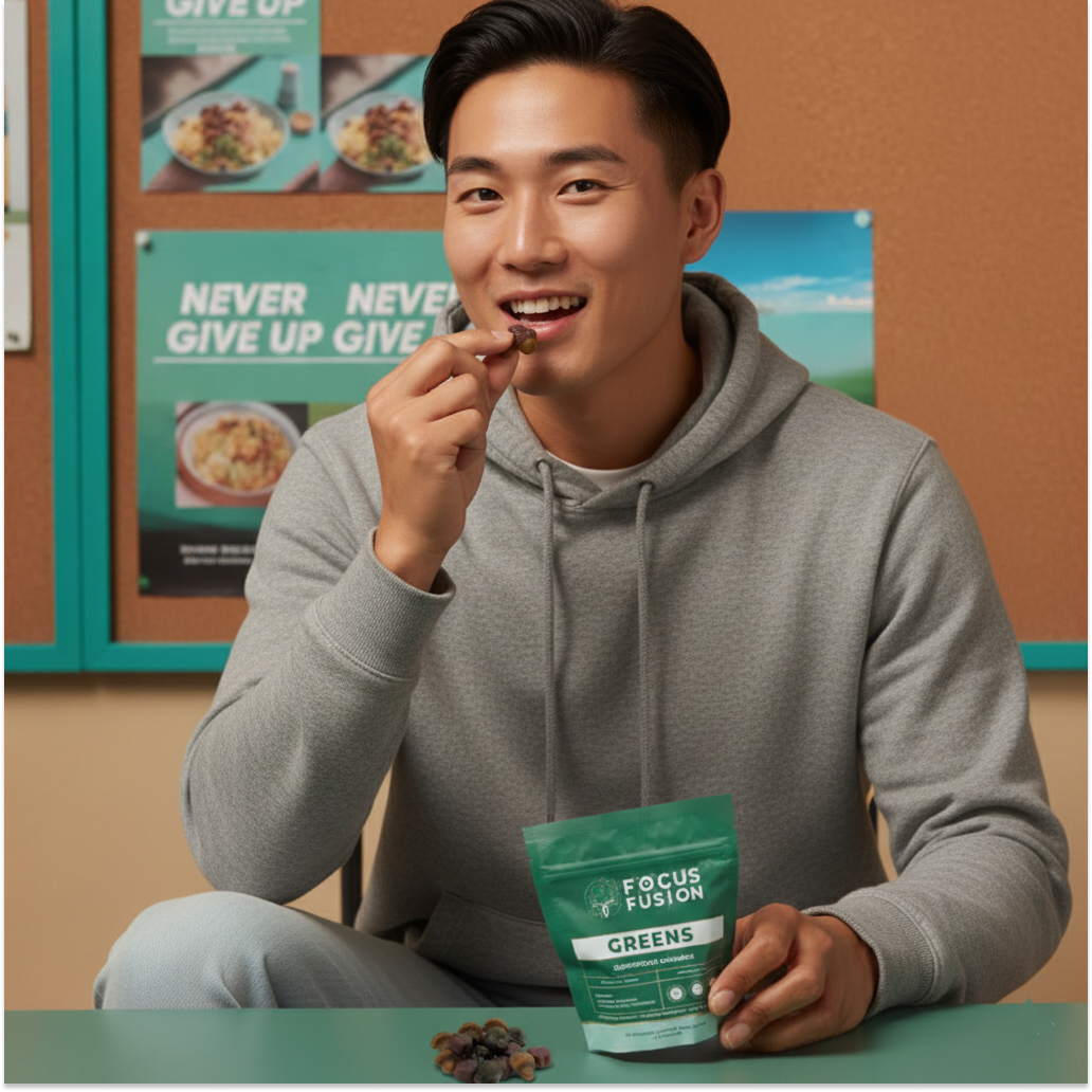Focus Fusion Organic Super Greens Gummies – Premium Wellness Made Simple