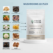 Focus Fusion Organic Fruiting Body Mushroom 10 Plex Gummies – Premium Wellness in Every Bite