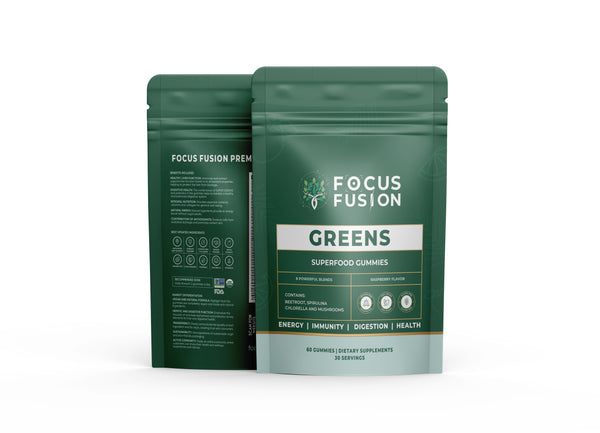 Focus Fusion Organic Super Greens Gummies – Premium Wellness Made Simple